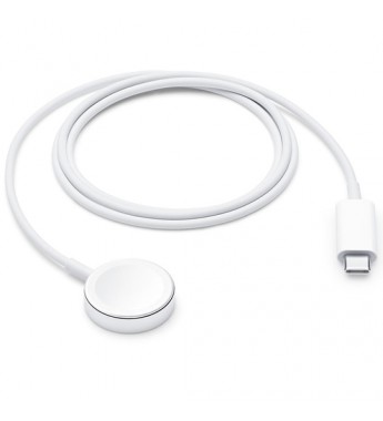 Cable de Carga Magnético Apple MX2H2AM/A USB-C Para Apple Watch (1 Metro) - Blanco
