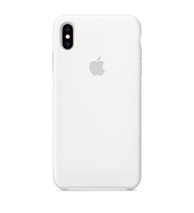 Funda Apple para iPhone Xs Max Silicone Case MRWF2ZM/A - Blanco