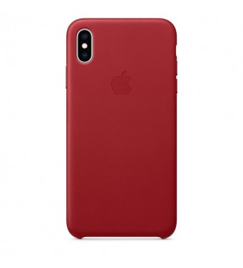 Funda Apple para iPhone Xs Max Leather Case MRWQ2ZM/A - Rojo