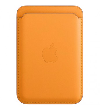 Billetera Apple Leather Wallet MHLP3ZM/A con MagSafe para Iphone - California Poppy