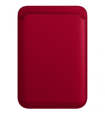 Billetera Leather Wallet con MagSafe para Apple Iphone - Red