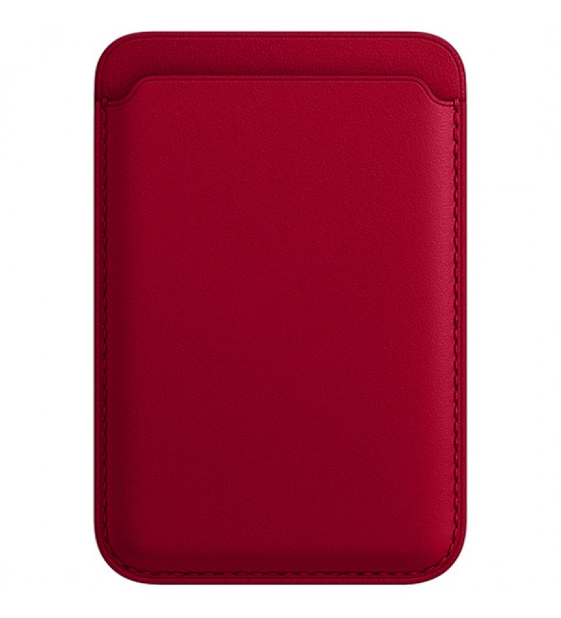 Billetera Leather Wallet con MagSafe para Apple Iphone - Red