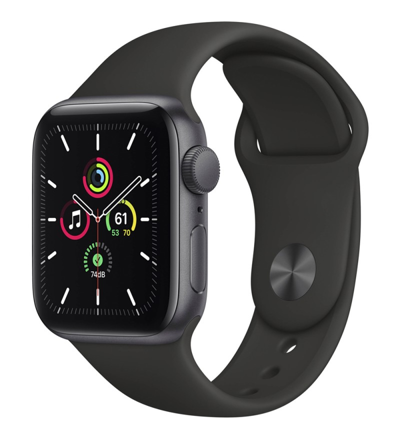 Apple Watch SE de 40 mm MYDP2LL/A A2351 GPS (Caja de aluminio Gris espacial/Correa deportiva Negra)