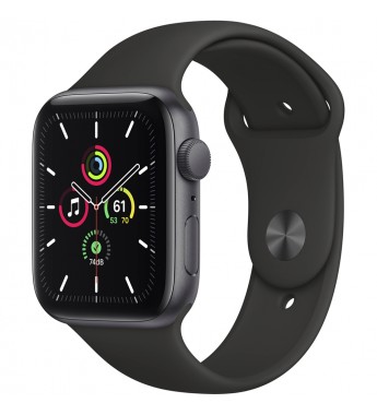 Apple Watch SE de 44 mm MYDT2LL/A A2352 GPS (Caja de aluminio Gris espacial/Correa deportiva Negra)