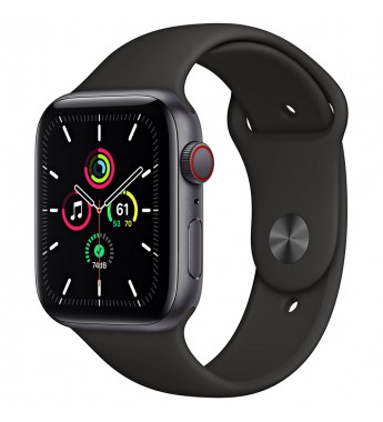 Apple Watch SE de 44 mm MYER2LL/A A2354 LTE (Caja de aluminio Gris espacial/Correa deportiva Negra)