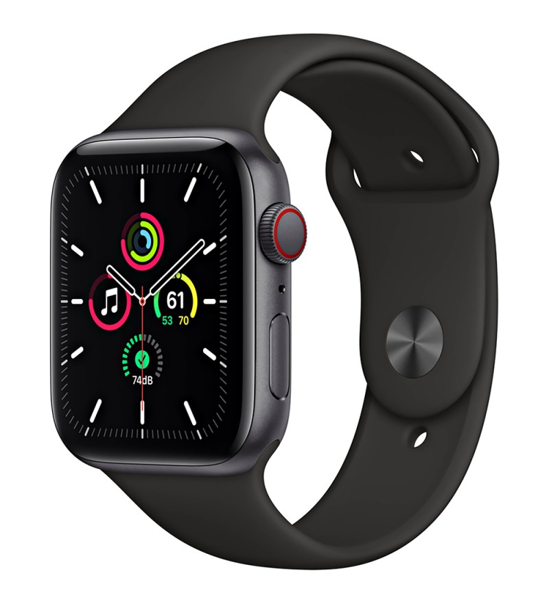 Apple Watch SE de 44 mm MYER2LL/A A2354 LTE (Caja de aluminio Gris espacial/Correa deportiva Negra)
