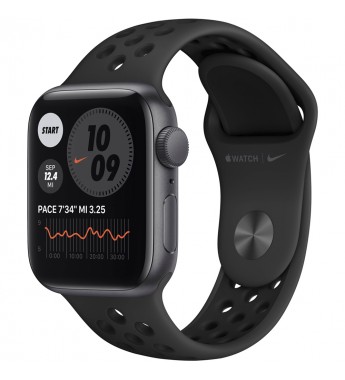 Apple Watch Nike SE de 40 mm MYYF2LL/A A2351 GPS (Caja de aluminio Gris espacial/Correa Nike Sport Antracita/negra)