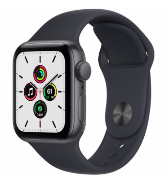 Apple Watch SE de 40 mm MKQ13LL/A A2351 GPS (Caja de aluminio Gris espacial/Correa deportiva Gris espacial)
