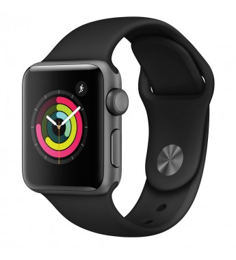 Apple Watch Series 3 de 38 mm MTF02LL/A A1858 GPS (Caja de aluminio Gris espacial/Correa deportiva Negra)