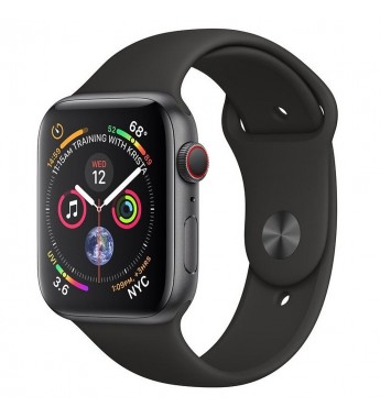 Apple Watch Series 4 SWAP de 44mm A1976 LTE (Caja de acero inoxidable Gris espacial/Correa deportiva Negra) - (Grado B)