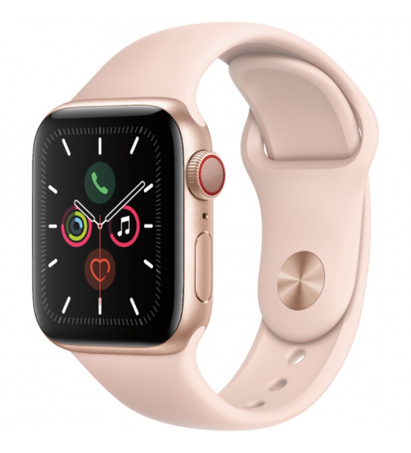 Apple Watch Series 5 SWAP de 40mm A2094 LTE (Caja de aluminio Oro/Correa deportiva Rosa arena) - (Grado B)