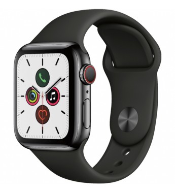 Apple Watch Series 5 SWAP de 40mm A2094 LTE (Caja de aluminio Gris espacial/Correa deportiva Negra) - (Grado B)