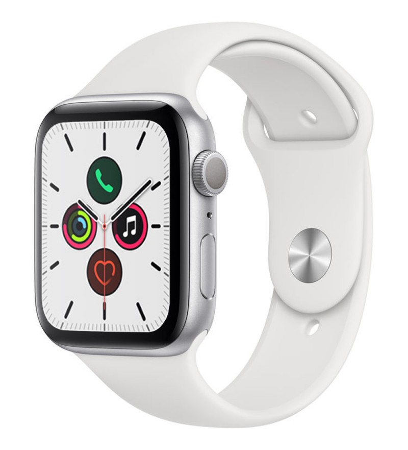 Apple Watch Series 5 de 44 mm MWVD2LL/A A2093 GPS (Caja de aluminio Plata/Correa deportiva Blanca)