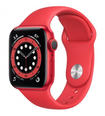 Apple Watch Series 6 de 40 mm M00A3LL/A A2291 GPS (Caja de aluminio (PRODUCT)RED/Correa deportiva (PRODUCT)RED)