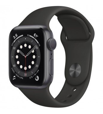 Apple Watch Series 6 de 40 mm MG133LL/A A2291 GPS (Caja de aluminio Gris espacial/Correa deportiva Negra)