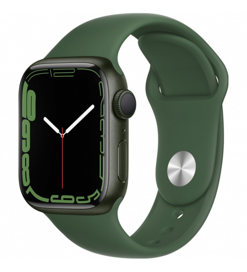 Apple Watch Series 7 de 41mm MKN03LL/A GPS (Caja de aluminio Verde/Correa deportiva Verde Trébol)