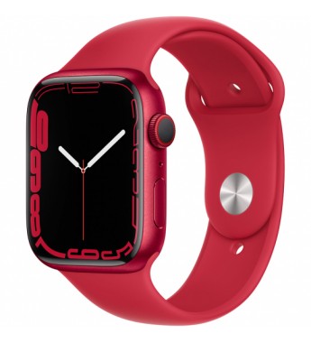Apple Watch Series 7 de 45mm MKN93LL/A GPS (Caja de aluminio Rojo/Correa deportiva Rojo)