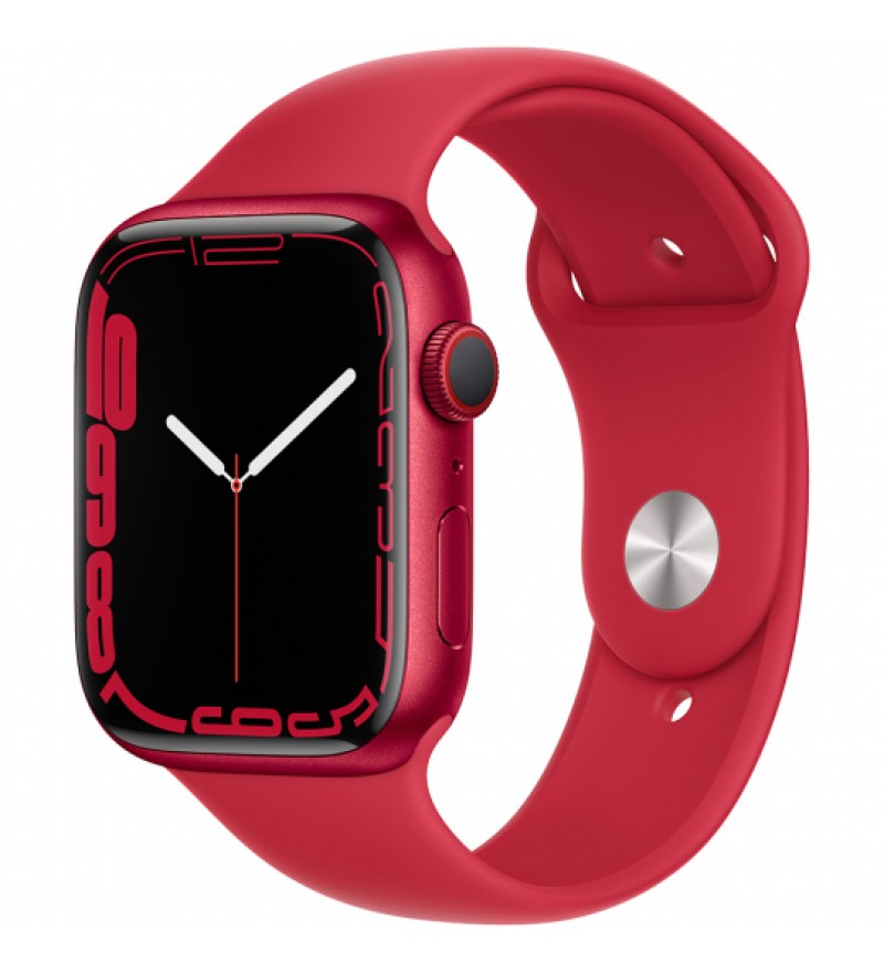 Apple Watch Series 7 de 45mm MKN93LL/A GPS (Caja de aluminio Rojo/Correa deportiva Rojo)
