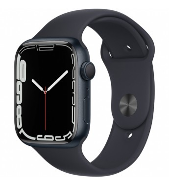 Apple Watch Series 7 de 45mm MKN53LL/A GPS (Caja de aluminio Medianoche/Correa deportiva Medianoche)