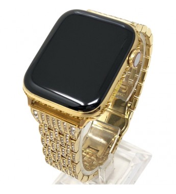 Apple Watch Series 7 de 41mm Gold Prime GPS (Caja Solid Gold 24KT/Correa Solid Gold Diamond Strap)