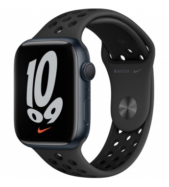Apple Watch Series 7 de 41mm MKN43LL/A GPS (Caja de aluminio Medianoche con Antracita/Correa Nike Sport Negro)