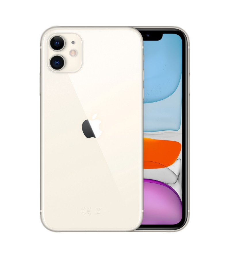 Apple iPhone 11 HN A2111 64GB 6.1" 12+12/12MP iOS - Blanco (Slim Box)