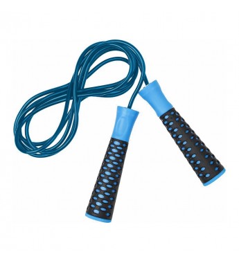 Cuerda de Salto Arena Fit con Rodamiento para Entrenamiento - Azul/Negro
