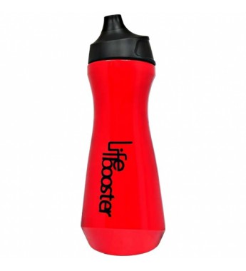 Botella Fitness Life Booster - Rojo/Negro