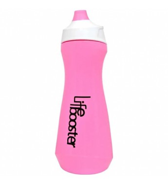 Botella Fitness Life Booster - Rosa/Blanco