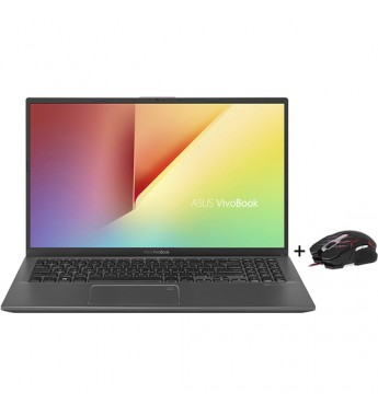 Notebook Asus VivoBook F512DA-WB31 de 15.6" FHD con AMD R3-3250U/4GB RAM/128GB SSD/W10 - Slate Grey + Mouse Gaming X-Tech Lethal Haze XTM-610