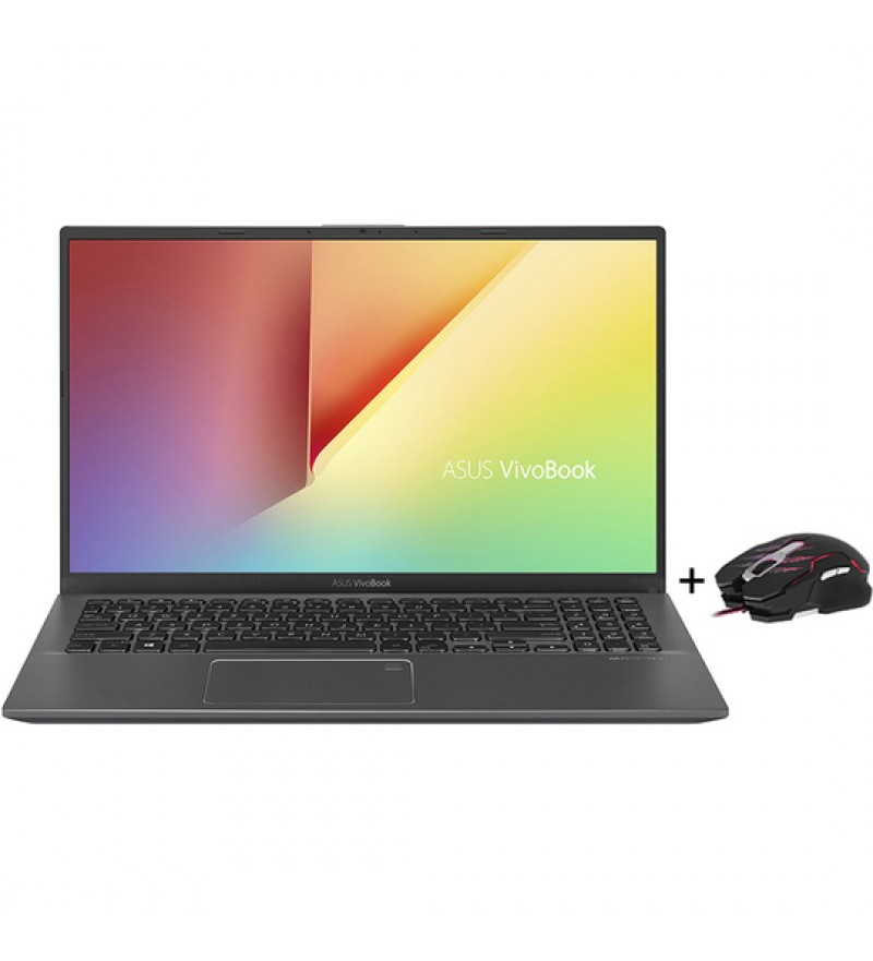 Notebook Asus VivoBook F512DA-WB31 de 15.6" FHD con AMD R3-3250U/4GB RAM/128GB SSD/W10 - Slate Grey + Mouse Gaming X-Tech Lethal Haze XTM-610