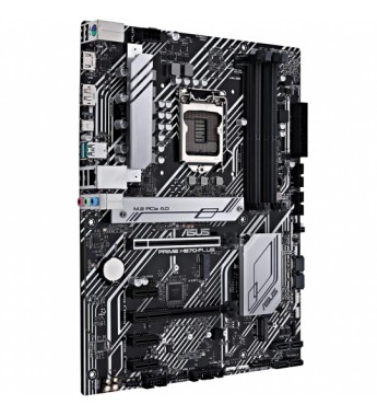 Placa Madre Asus Prime H570-Plus con Socket LGA 1200/ATX hasta 4 DDR4 - Negro/Gris