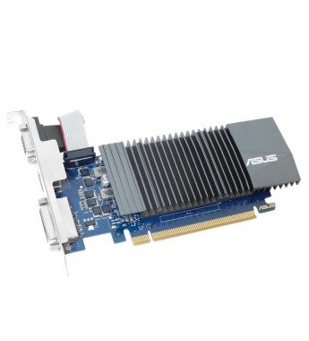 Placa de Vídeo ASUS NVIDIA GeForce GT 710 GT710-SL-2GD5 con 2GB GDDR5/954 MHz/VGA/DVI/HDMI