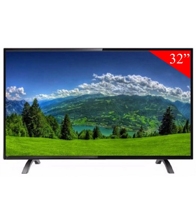 TV LED de 32" Aurora 32C9 HD con HDMI/VGA/USB/Bivolt - Negro