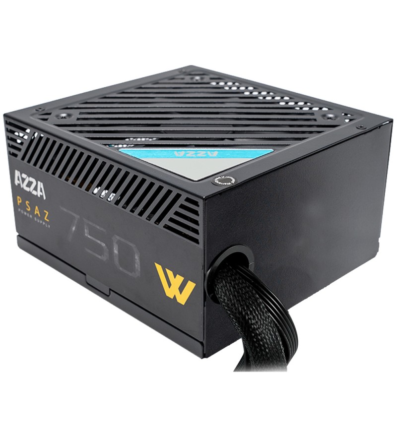 Fuente de Alimentación para PC Azza PSAZ-750W con 80 Plus Bronze/750W/Bivolt - Negro