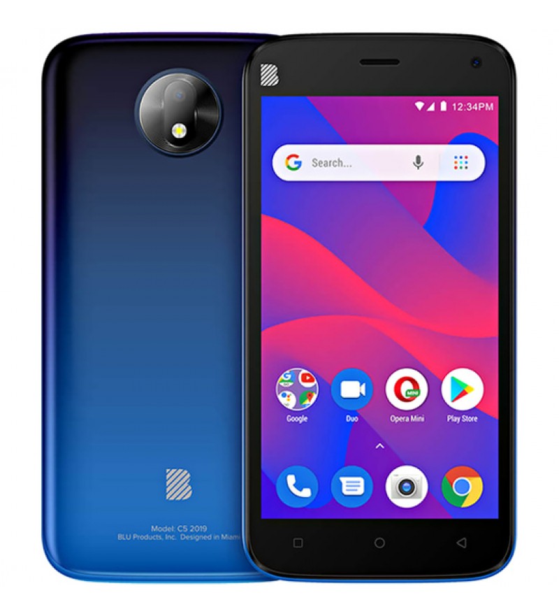Smartphone Blu C5 2019 C110L DS 1/16GB 5.0" 5/5MP A8.1 - Azul