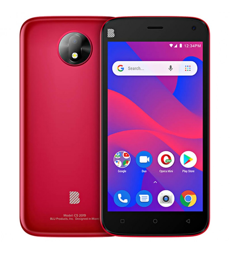 Smartphone Blu C5 2019 C110L DS 1/16GB 5.0" 5/5MP A8.1 - Rojo