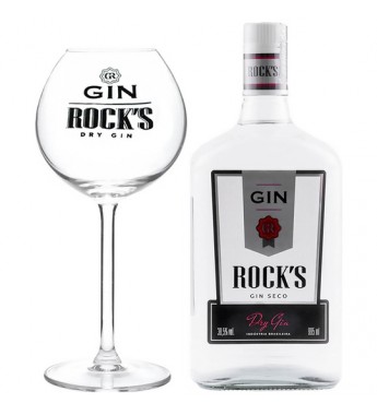 Kit Gin Rock's Dry + Copa - 995mL
