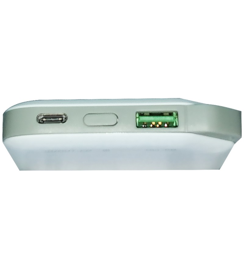 Cargador Portátil Blulory Wireless Charging Power Bank USB/USB-C/8000 mAh - Blanco