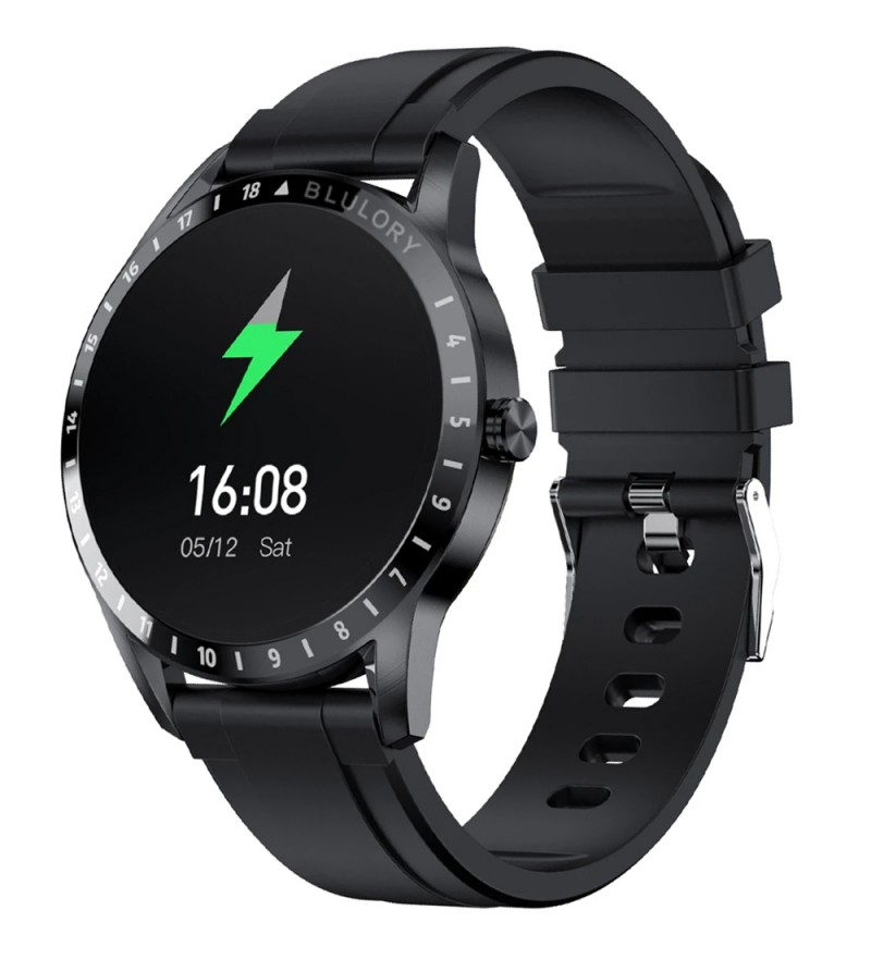 Smartwatch Blulory BW10 de 1.39" con Bluetooth/IP68 - Negro