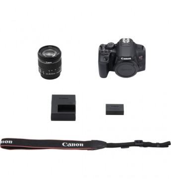 Cámara DSLR Canon EOS Rebel T8i EF-S 18-55mm IS STM Kit de 24.1MP con Pantalla 3" Wi-Fi/Bluetooth - Negro