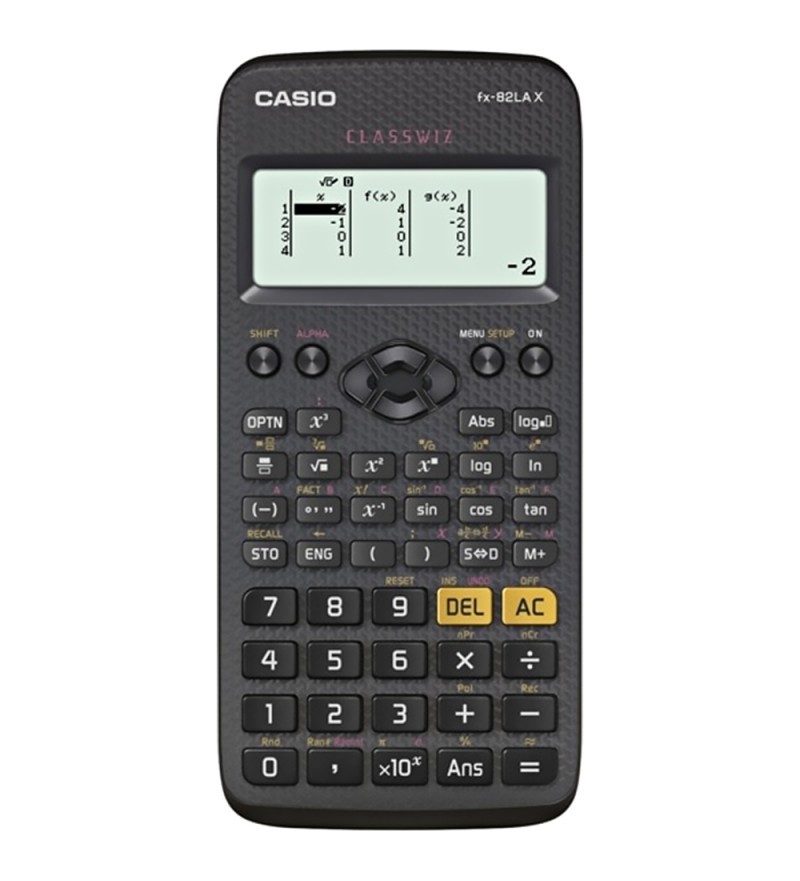 Calculadora Científica Casio fx-82LA X-BK con 275 Funciones - Negro