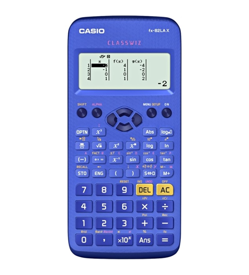 Calculadora Científica Casio fx-82LA X-BU con 275 Funciones - Azul