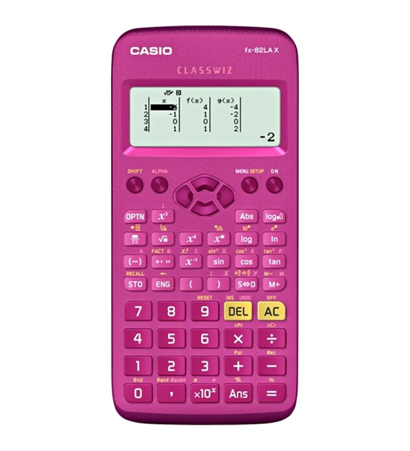 Calculadora Científica Casio fx-82LA X-PK con 275 Funciones - Rosa