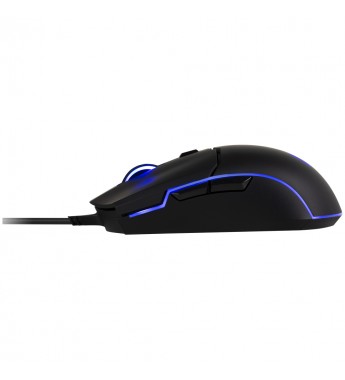 Mouse Gaming Cooler Master CM110 con iluminación RGB/6000DPI Ajustable/6 Botones - Negro