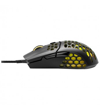 Mouse Gaming Cooler Master MM711 con iluminación RGB/16000DPI Ajustable/6 Botones - Negro Mate
