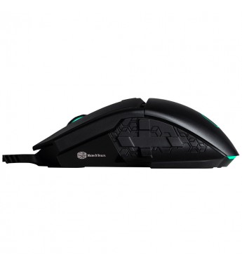 Mouse Gaming Cooler Master MM830 con iluminación RGB/24000DPI Ajustable/8 Botones - Negro
