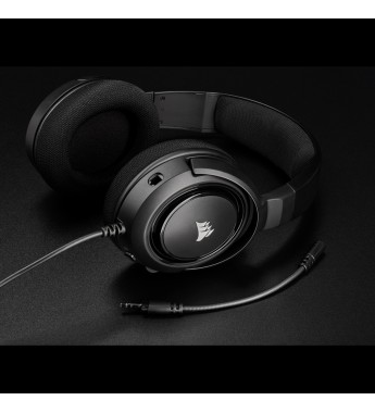 Headset Gaming Corsair HS35 Stereo CA-9011195-NA Micrófono desmontable/50 mm - Negro