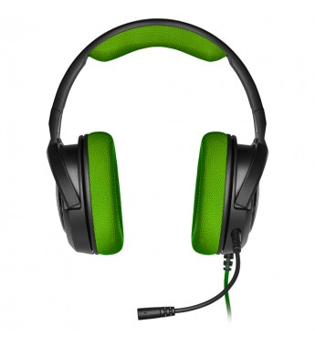 Headset Gaming Corsair HS35 Stereo CA-9011197-NA Micrófono desmontable/50 mm - Negro/Verde