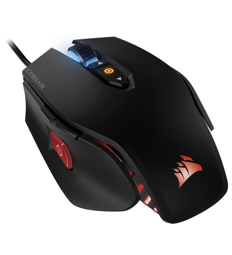 Mouse Gaming Corsair M65 PRO RGB CH-9300011-NA con iluminación RGB/12000DPI/8 Botones - Negro